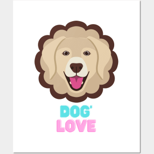 Love dogs my family Posters and Art